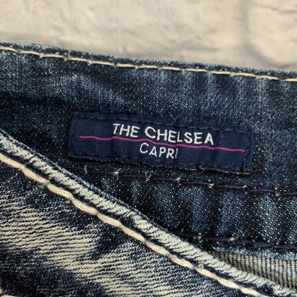 Vigoss The Chelsea Capri jeans. Size 5-6   Sequins & sparkle studs with stretch - Picture 7 of 12